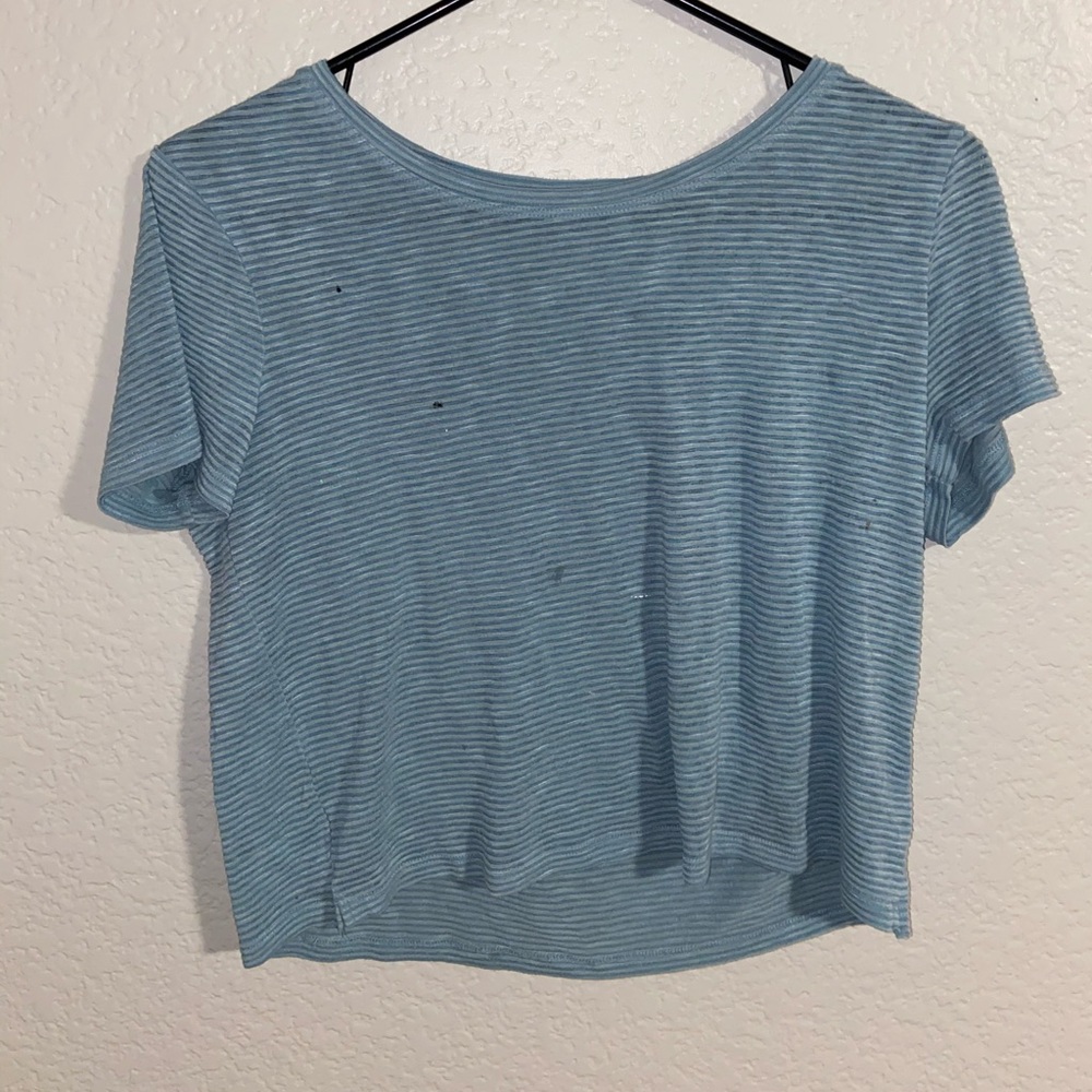 holister crop top, thin material slight holes